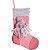 Bota Natalina Rosa 30cm Natal 1Un Cromus - Imagem 1