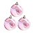 Bola Natalina 8cm Conjunto C/6 Perolada Natal (Trend Raibow) Cromus - Imagem 1
