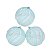 Bola Natalina 8cm C/6 Listra Glitter AZC Cromus - Imagem 1