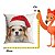 Almofada Natalina Meu Pet Cachorro 43x43 Belchior - Imagem 3