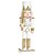 Soldado de Chumbo Decorativo 38cm Branco c/ Dourado Cromus - Imagem 1