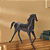 Escultura cavalo em Metal Preto 25cm Mart Collection - Imagem 2