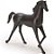 Escultura cavalo em Metal Preto 25cm Mart Collection - Imagem 1