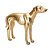 Escultura Cachorro Em Poliresina 27x8,5x35,50cm 13897 - Mart - Imagem 1