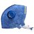 Respirador Semi Facil PFF2(S) EK-02 Valvulado Azul (mascara)- Ecomascaras - Imagem 1