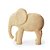 Escultura Elefante Em Poliresina 14x35,5x34cm Mart - Imagem 1