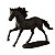 Escultura Cavalo Em Poliresina Preto 26X37,5X7,5cm Mart - Imagem 4