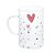 Canecas C/2  Vidro Borossilicato Resistente a Calor Heart 280ml Rojemac - Imagem 1