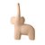 Escultura Decorativa Elefante P Em Ceramica Laranja 24,5x16x7,5cm 16569 Mart - Imagem 1