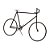 Escultura Decorativa Bicicleta Em Metal 8x30x7cm 14840 Mart - Imagem 1
