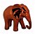 Escultura Decorativa Elefante Cerâmico Cromado 14x7,7x15,5cm Flayway - Imagem 1