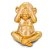Escultura Decorativa Macaco Cerâmico Dourado (Não vejo) 10x10cm - Imagem 1