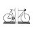 Escultura Aparador de Livros Bicicleta em Metal 19x30x10cm 15837 Mart - Imagem 1
