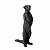 Escultura Suricato Preto Em Poliresina 119448 Mart 30x7x14cm - Imagem 1