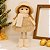 Mini Pelucia Boneca Marrom Cromus 16cm - Imagem 2