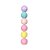 Bola Natalina 7cm Kandy Colors Glitter C/6  Bolas Rei do Armarinho - Imagem 1
