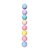 Bola Natalina 7cm Kandy Colors Glitter C/8 Bolas Rei do Armarinho - Imagem 1