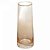 Vaso de Vidro com Fio de Ouro Âmbar Liz 11cm x 11cm x 27cm - Wolff - Imagem 1