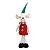 Boneco Natalino Rato Decorativo Vermelho 56cm 1004446 Cromus - Imagem 1