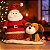 Boneco Natalino Papai Noel Animado C/ Pet 25cm 1207770 Cromus - Imagem 2