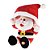Papai Noel Animado Branco e Vermelho 30cm Cromus - Imagem 1