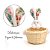 Mini Cesta Decor de Vime c/ Coelho Florido Orelha Azul 1032444A Cromus - Imagem 2