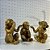 Escultura Macacos Trio Da Sabedoria Dourado 17832 Mart - Imagem 2
