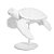 Escultura Tartaruga Branca Poliresina 21x22x20cm 17529 Mart - Imagem 1