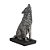 Escultura Lobo em Poliresina 27,5x11x16,5cm 17454 Mart - Imagem 1