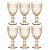 Taça De Água Brand C/6  Vidro Ambar 345ml 35460 Wolff - Imagem 1
