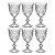 Taça De Água Brand C/6 Vidro Transparente 345ml 35459 Wolff - Imagem 1