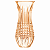 Mini Vaso de Cristal Queen 6x15cm 27971 Wolff - Imagem 1