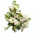Pick Galho de Flores Branca e Laranja 40cm Lyak0097 - Imagem 2