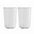 Copo Alto C/2 Vidro E Borda Dourada Lines 450ml 20643Wolff - Imagem 1