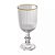 Taça De Vidro P/ Licor 75ml Fio Ouro Lines C/4 20640 Wolff - Imagem 4