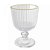 Taça de Vidro Fio de Ouro Lines C/2Un 380ml 20637 Wolff - Imagem 4