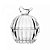 Potiche de Cristal Bird 8cm x 8cm x 9,5cm 20743 Wolff - Imagem 1
