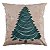 Almofada Natalina Bordado Pinheiro 445479 43x43cm Belchior - Imagem 1