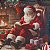 Almofada Natalina Papai Noel Leitor 445511 43x43cm Belchior - Imagem 2