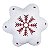 Almofada Natalina Floco De Neve 445478 46x41cm Belchior - Imagem 1