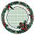Capa de Sousplat Natalina Presentes Da Pinha 534050 2Und 35cm Belchior - Imagem 1