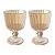 Conjunto 2 Taças de Vidro Lines Âmbar 380ml 20638 Wolff - Imagem 3