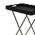 Mesa Em Pu e Metal Preta 17882 79,50x75,50x45,5cm Mart - Imagem 2