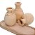 Mini Vaso Em Madeira 4 Peças 17680 Mart - Imagem 4
