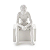 Escultura Homem Pensador 12794 1,5711x14,5cm Mart - Imagem 1