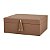 Caixa Organizadora Marrom C/ Franja 18218 11x23,5x20cm Mart - Imagem 1