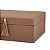 Caixa Organizadora Marrom C/ Franja 18218 11x23,5x20cm Mart - Imagem 3