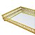 Bandeja Dourada Em Metal Espelhado 7175 4,5x24x12,5cm Mart - Imagem 2