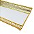 Bandeja Dourada Em Metal Espelhado 7175 4,5x24x12,5cm Mart - Imagem 3