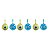 Bola Natalina Disney 6cm C/6 Monsters 1026639 Cromus - Imagem 2